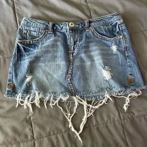 Pink Mini Denim Skirt. Size: 5